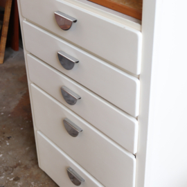 Vintage hoge smalle kast Bruynzeel