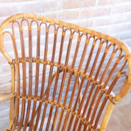 Vintage rotan fauteuil Rohe