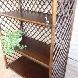 Vintage rotan kast groot