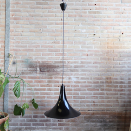 Vintage heksenhoed lamp zwart Dijkstra