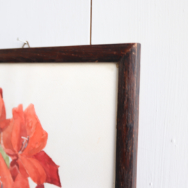 Vintage lijst bloemen schilderij