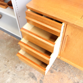Vintage dressoir kastje licht hout