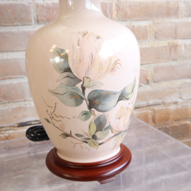 Vintage lamp keramiek roze