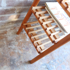 Vintage boekenrek hout