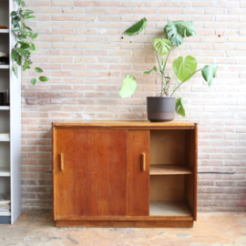 Vintage oud dressoir schoolkast / kantoorkast