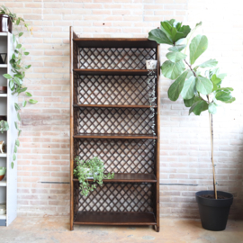 Vintage rotan kast groot