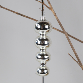 Vintage kralen kerstbal ornament