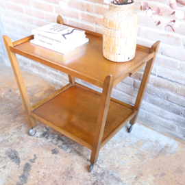 Vintage theewagen trolley hout