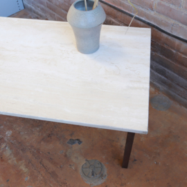 Vintage travertin salontafel