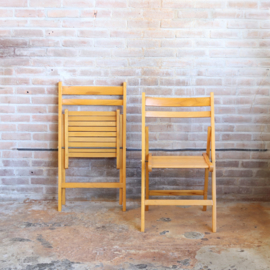 Vintage houten klapstoelen
