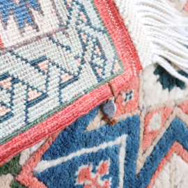 Vintage tapijt pastel  130 x 96