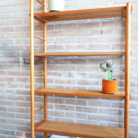Vintage boekenrek hout