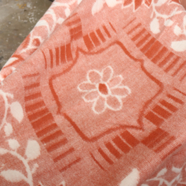 Vintage wollen deken roze