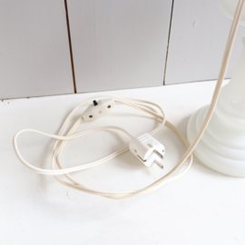 Vintage lamp glas wit