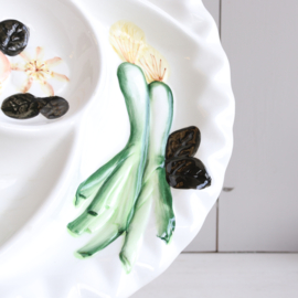 Vintage snack bord / chip 'n dip bord italie