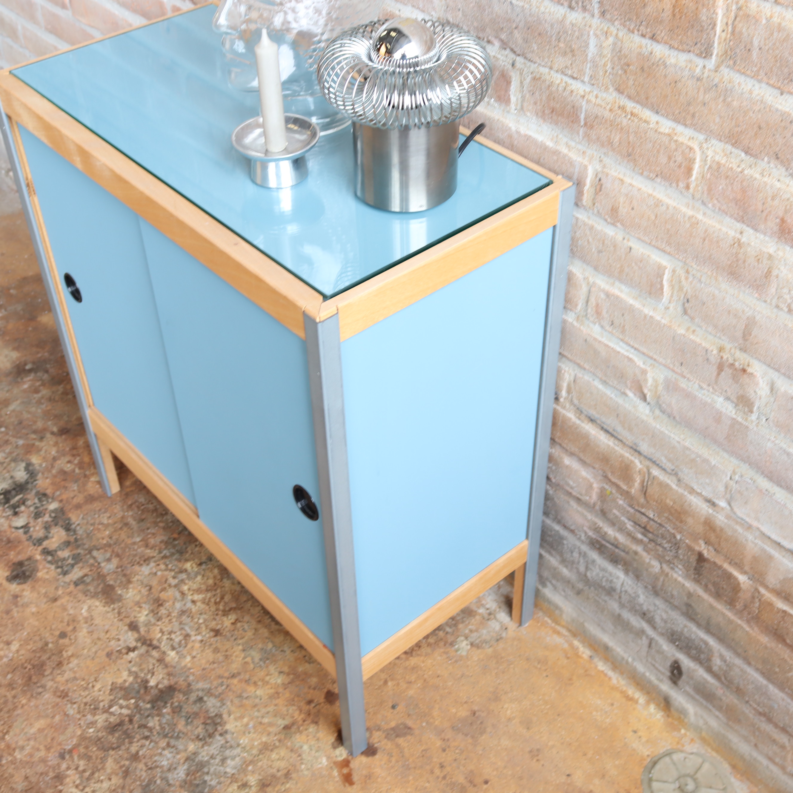 Vintage design kast kewlox blauw