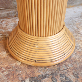 Vintage plantentafel pilaar jaren 70 rotan