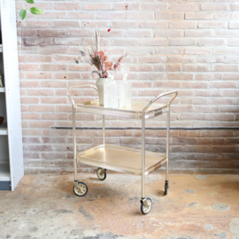 Vintage bar cart trolley goud