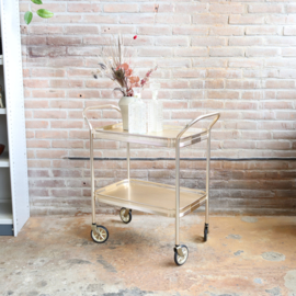 Vintage bar cart trolley goud