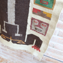 Vintage groot wandkleed bohemien