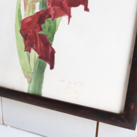 Vintage lijst bloemen schilderij