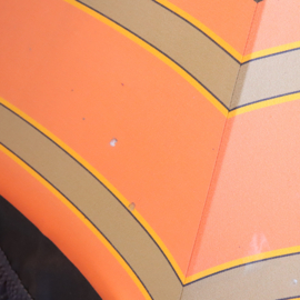 Vintage jaren 70 retro oranje bruin