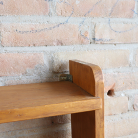 Vintage kast hoog ondiep boekenkast