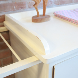Vintage oude commode wit