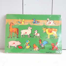 Vintage simplex puzzel dieren