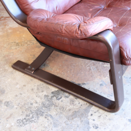 Vintage leren relax fauteuil