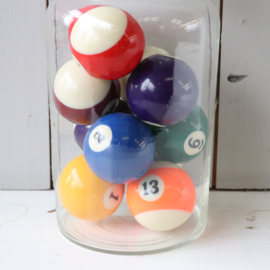 Vintage sport deco pool ballen