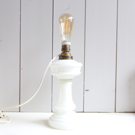 Vintage lamp glas wit