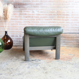 Vintage leolux jaren 70 groen leer