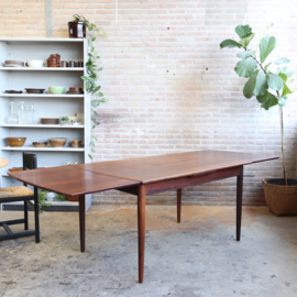 Vintage Deense eettafel uitschuifbaar jaren 60