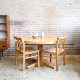 Vintage ronde uitschuifbare tafel finland