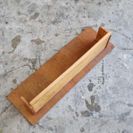 Vintage wandplank hout