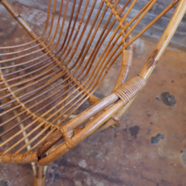 Vintage rotan fauteuil