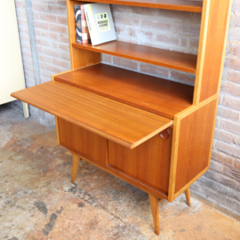 Vintage hoge kast boeken secretaire