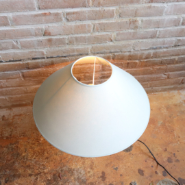 Vintage lamp hout grijs licht blauw groot 80s