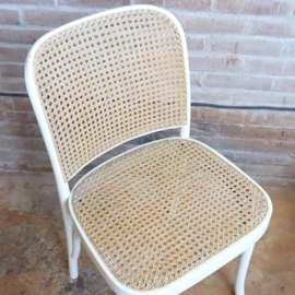 Vintage thonet stoel praag wit