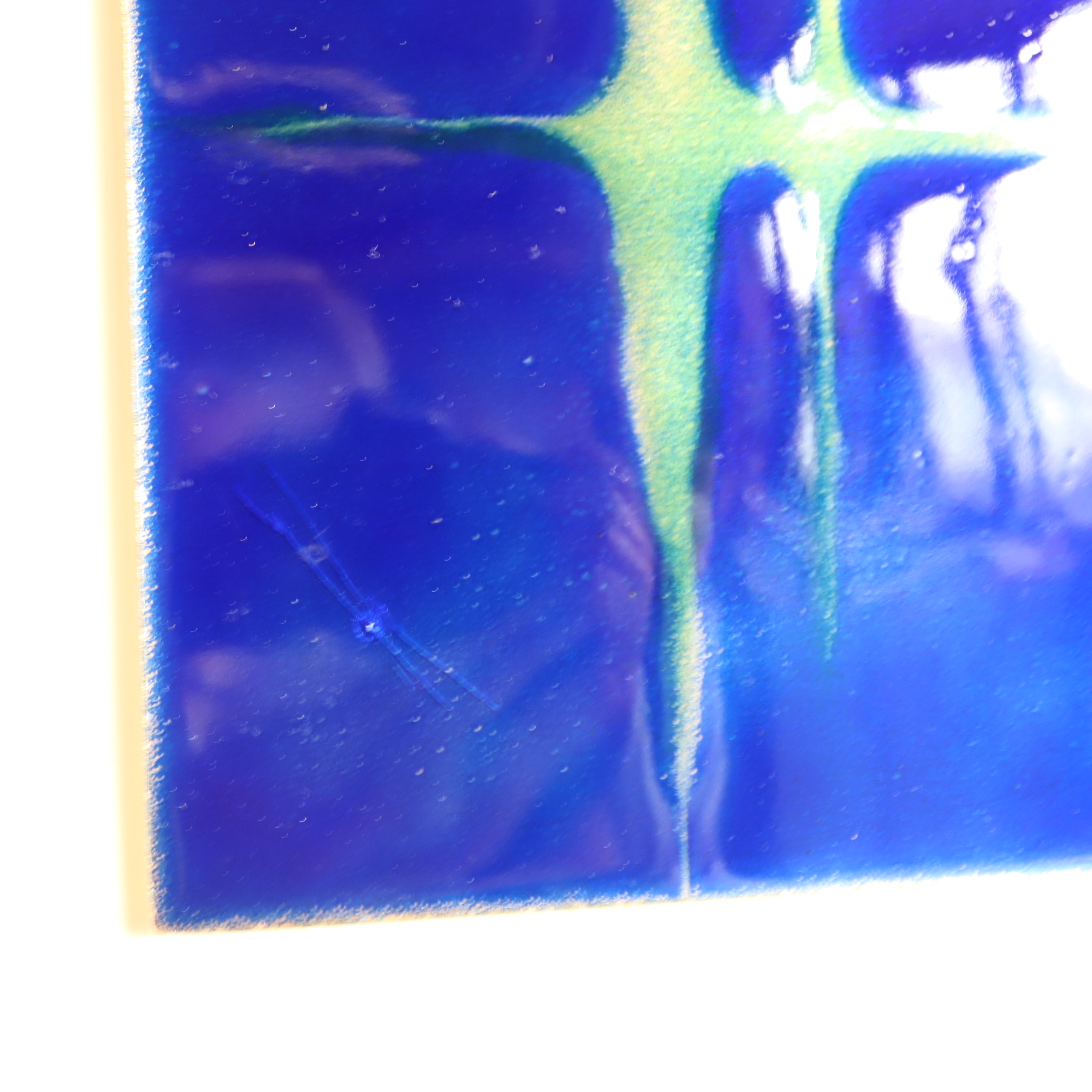 Vintage abstract kobalt blauw kunst