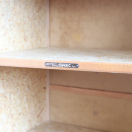Vintage hoge smalle kast Bruynzeel