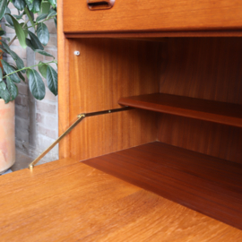 Vintage tv meubel klein dressoir Louis Van Teeffelen Voor Wébé