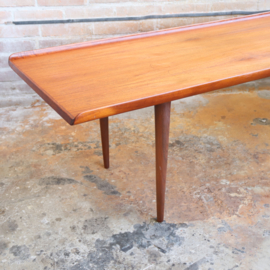 Vintage salontafel teak lang mozaiek