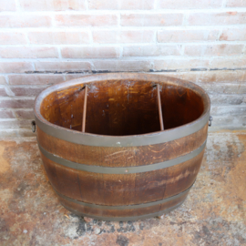 Vintage hoge plantenbak / paraplubak jaren 70