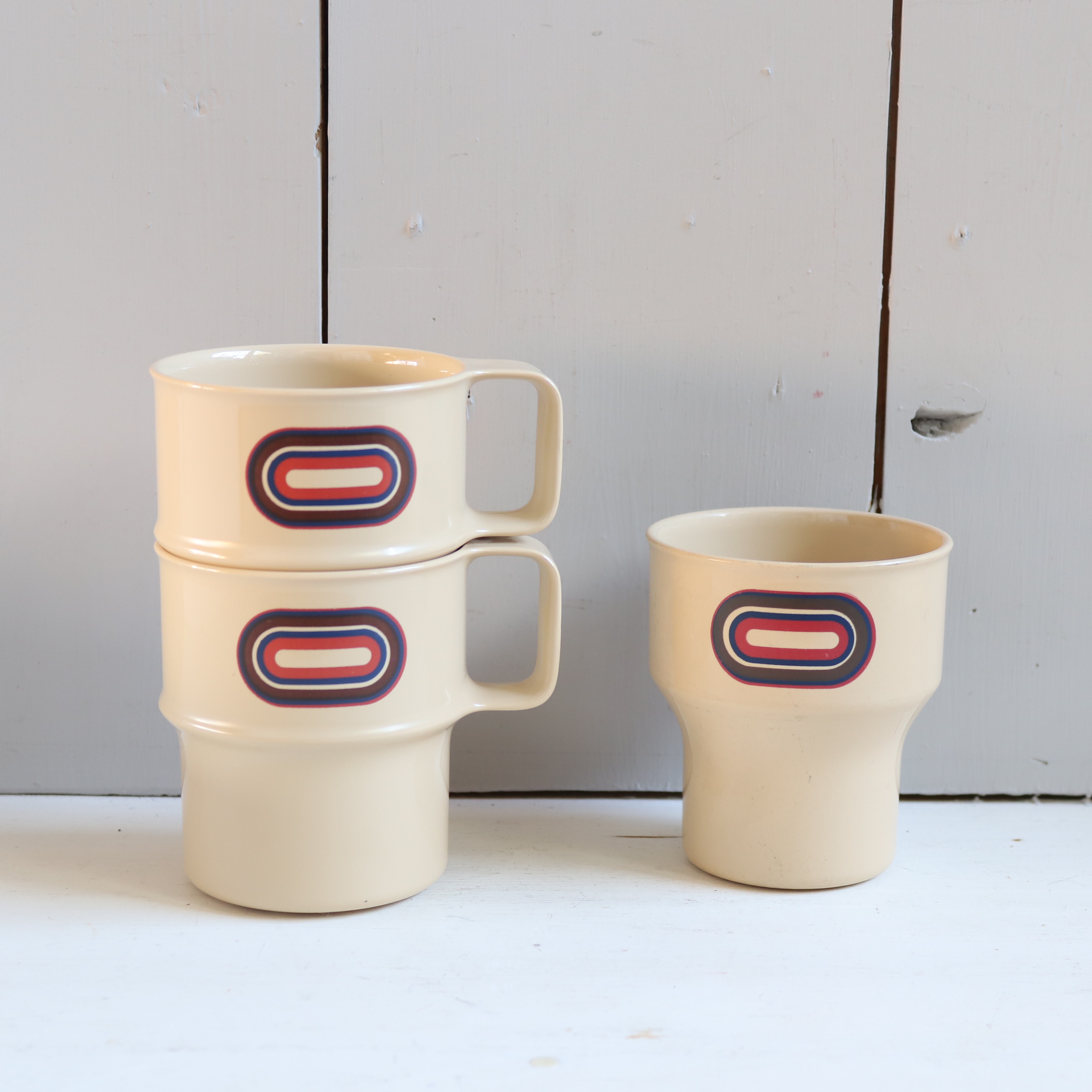 Vintage camping bekers rosti mepal