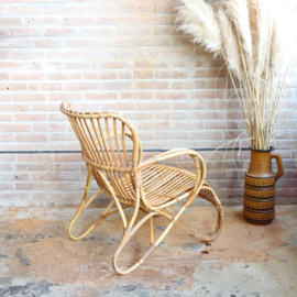 Vintage rotan fauteuil Rohe