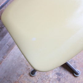Vintage bureaustoel geel