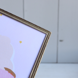 Vintage fotolijst zilver kleur