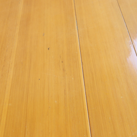 Vintage jaren 70 pinewood inklaptafel rond ovaal